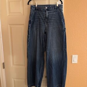 Stylish Denim Wide-Leg Jeans